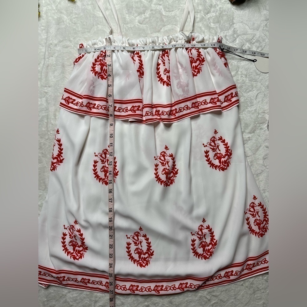 Tularosa Desert Moon Sleeveless Mini Dress in White Red Medallion Print NWT Med - Picture 15 of 16